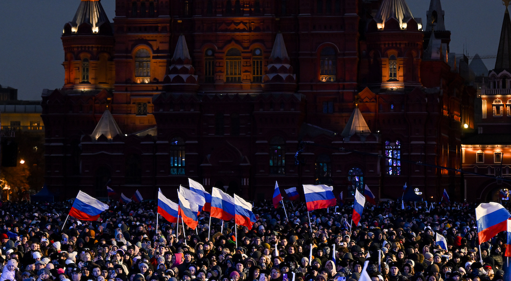 Rusya'da seçim kutlaması